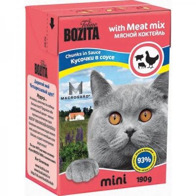 Лот: 15055849. Фото: 1. Bozita (Бозита) Мясной коктейль... Корма