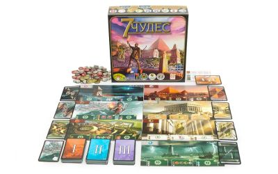 Лот: 12720194. Фото: 1. Asmodee: 7 чудес (7 Wonders). Настольные игры, карты