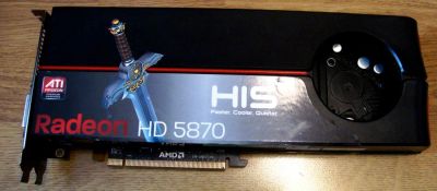 Лот: 6353348. Фото: 1. Radeon 5870 не исправная. Видеокарты