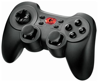Лот: 6861305. Фото: 1. Logitech Cordless RumblePad 2... Рули, джойстики