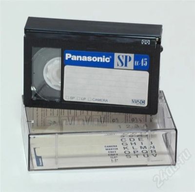 Лот: 572591. Фото: 1. Кассета Panasonic VHS-C.Использовалась... Видеокамеры