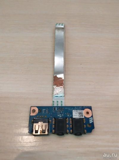 Лот: 16652615. Фото: 1. Б/У плата с разъемами USB, Audio... Шлейфы, кабели, переходники