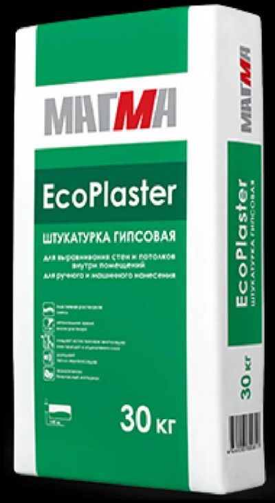 Лот: 6852789. Фото: 1. Штукатурка гипсовая"Ecoplaster... Смеси, шпатлевки, цемент