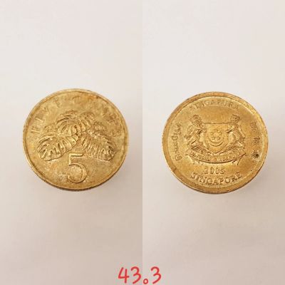 Лот: 15460958. Фото: 1. монета Сингапур 5 центов, 2005г... Азия