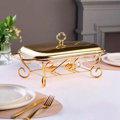 Лот: 25606097. Фото: 1. Мармит прямоугольный Agness gold... Предметы сервировки