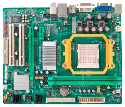 Лот: 7938878. Фото: 1. Biostar A690G M2+ (AM2+, 2xDDR2... Материнские платы