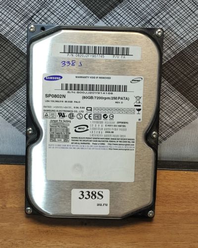 Лот: 18931484. Фото: 1. Жесткий диск IDE Samsung SP0802N... Жёсткие диски (HDD)