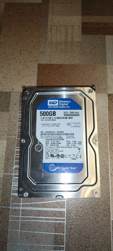 Лот: 19674351. Фото: 1. Жесткий диск WD 500G (WD5000aakx... Жёсткие диски (HDD)