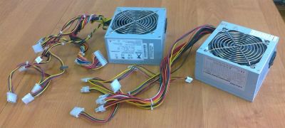 Лот: 3570041. Фото: 1. Два блока питания ATX (неисправны... Корпуса, блоки питания