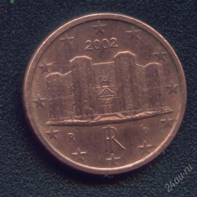 Лот: 428219. Фото: 1. италия 1 евроцент 2002. Европа