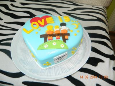 Лот: 6054585. Фото: 1. ТОРТ LOVE IS. Торты, пирожные