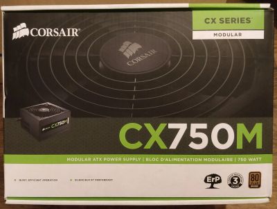 Лот: 15119867. Фото: 1. Модульный блок питания Corsair... Корпуса, блоки питания