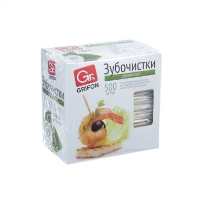 Лот: 19805619. Фото: 1. Зубочистки Grifon 500шт. в инд... Разное