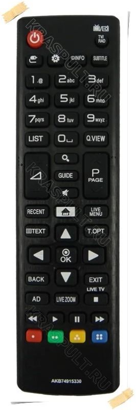 Лот: 10972960. Фото: 1. Пульт LG AKB74915330. Новый! Гарантия... Пульты ДУ