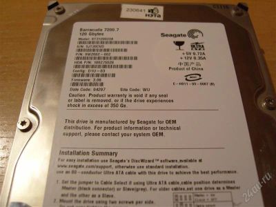 Лот: 1768271. Фото: 1. Жёсткий диск IDE Seagate Barracuda... Жёсткие диски (HDD)