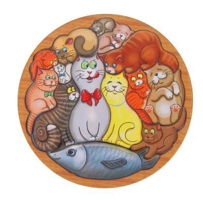 Лот: 11416883. Фото: 1. Головоломка "Коты. Развивающие