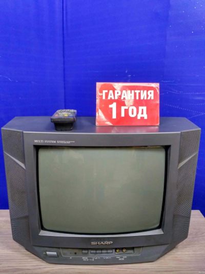 Лот: 13608788. Фото: 1. Телевизор кинескопный sharp 14ag2-s... Телевизоры