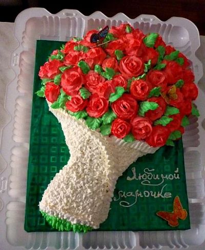 Лот: 8088797. Фото: 1. Торт букет. Торты, пирожные