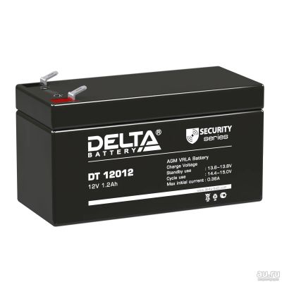 Лот: 4035582. Фото: 1. Аккумулятор Delta DT12012 12В... Батарейки, аккумуляторы, элементы питания