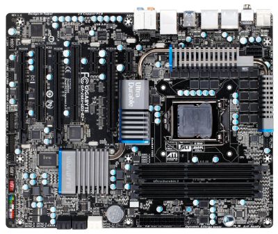 Лот: 8457934. Фото: 1. Материнская плата Gigabyte 1155... Материнские платы