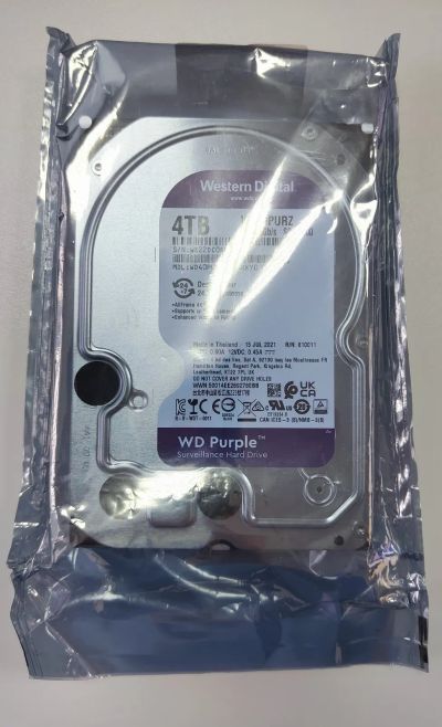 Лот: 20956677. Фото: 1. Жесткий диск WD Purple 4TB WD42Purz... Жёсткие диски