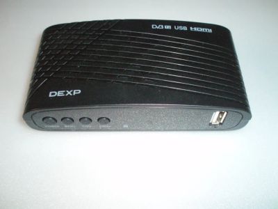 Лот: 25725292. Фото: 1. Приставка цифровая DEXP HD 7734P... Цифровое, спутниковое ТВ