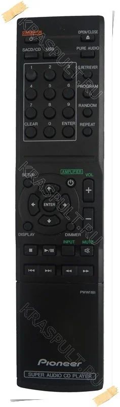 Лот: 15905823. Фото: 1. Пульт PIONEER PWW1181, PD-10-K... Пульты ДУ