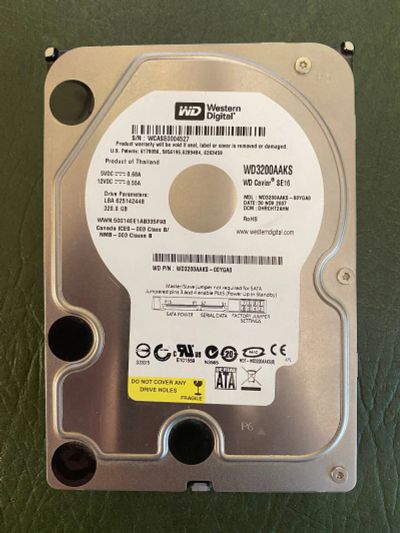 Лот: 17164658. Фото: 1. HDD WD Caviar Blue WD3200aaks... Жёсткие диски (HDD)
