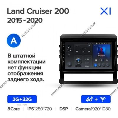Лот: 20831164. Фото: 1. Магнитола Teyes X1 Toyota Land... Автомагнитолы