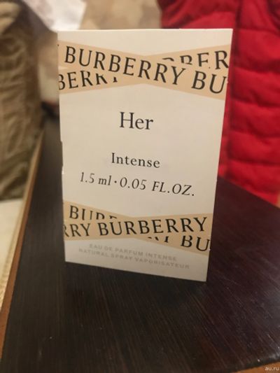 Лот: 15311511. Фото: 1. Пробник духов Burberry Her 1. Женская парфюмерия
