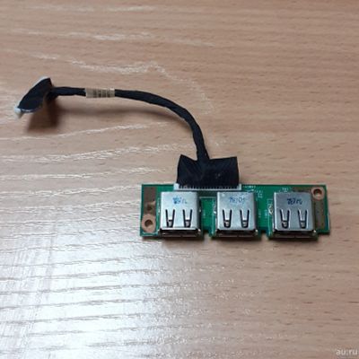 Лот: 16931995. Фото: 1. Плата с USB портами для ноутбука... Платы расширения, контроллеры, доп. порты
