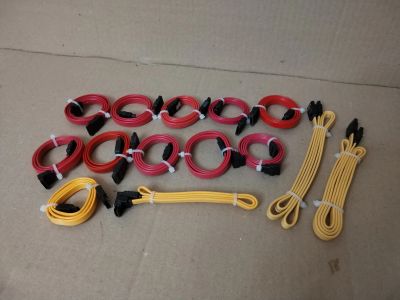 Лот: 25704081. Фото: 1. Кабели SATA 14шт. Шлейфы, кабели, переходники