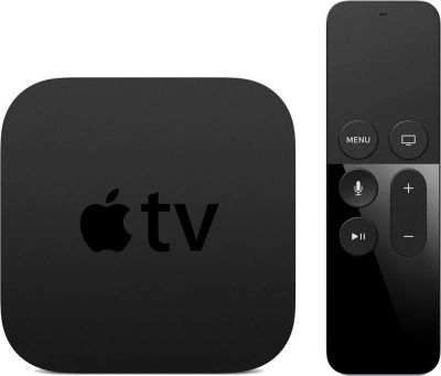 Лот: 13984544. Фото: 1. Медиаплеер Apple TV 4K 64Gb (MP7P2RS... Цифровое, спутниковое ТВ