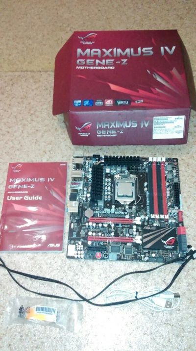 Лот: 4939775. Фото: 1. ASUS LGA1155 MaximusIV GENE-Z... Материнские платы