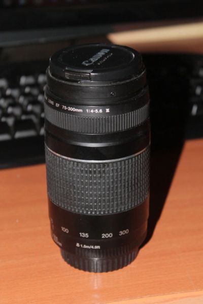 Лот: 16686471. Фото: 1. Объектив Canon EF 75-300 1:4-5... Объективы