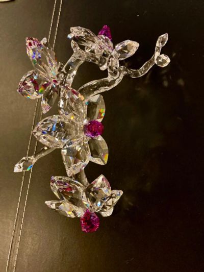 Лот: 19113657. Фото: 1. Скульптура Swarowski Orchid. Скульптуры