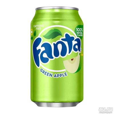 Лот: 12740628. Фото: 1. Fanta Green Apple (зеленое яблоко... Напитки