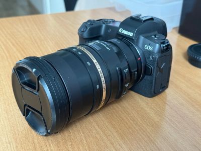 Лот: 23269129. Фото: 1. Canon R + объектив Tamron 24-70... Цифровые беззеркальные со сменной оптикой