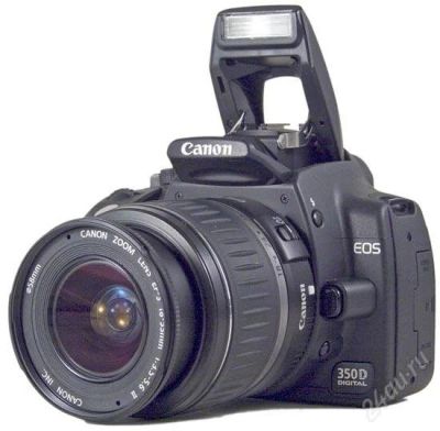 Лот: 1583644. Фото: 1. Canon EOS 350D + EF-S 18-55 (KIT... Цифровые зеркальные