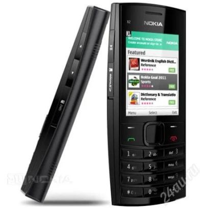 Лот: 3536399. Фото: 1. nokia x2-02 black. Кнопочные мобильные телефоны
