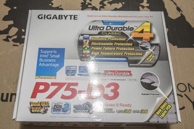 Лот: 5057735. Фото: 1. GigaByte GA-P75-D3. Материнские платы