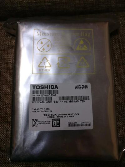 Лот: 11054622. Фото: 1. Жёсткий диск Toshiba 2Tb. Жёсткие диски (HDD)