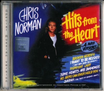 Лот: 6308259. Фото: 1. Chris Norman Hits From Heart 1988... Аудиозаписи
