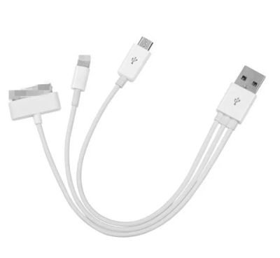 Лот: 8484961. Фото: 1. Usb кабель универсальный 3-в-1... Дата-кабели, переходники