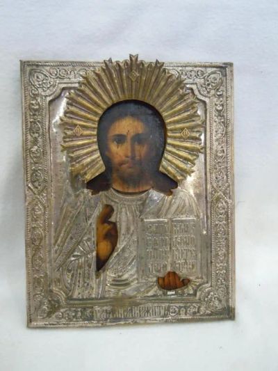 Лот: 25734186. Фото: 1. Икона "Господь Вседержитель" 19... Иконы