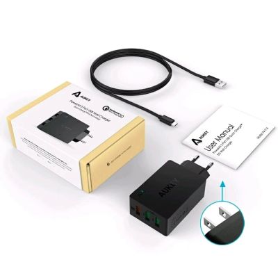 Лот: 9702451. Фото: 1. Зарядное на 3 порта Aukey PA-T14... Зарядные устройства, блоки питания, адаптеры сетевые для смартфонов