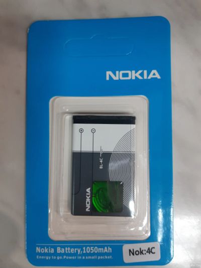 Лот: 8218808. Фото: 1. Аккумулятор Nokia BL-4C Original... Аккумуляторы