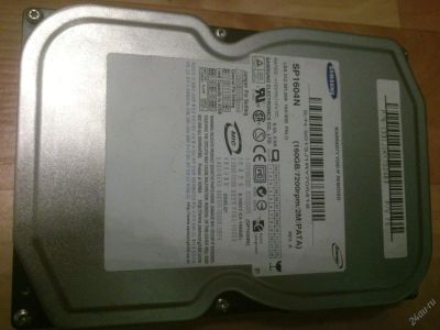 Лот: 3005622. Фото: 1. Samsung SP1604N 160Gb. Жёсткие диски (HDD)