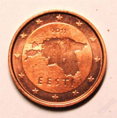 Лот: 2532828. Фото: 1. Эстония. 2 евроцента 2011 г.(271... Европа