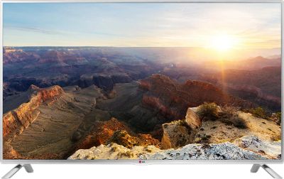 Лот: 5036444. Фото: 1. Стильный серебристый SMART TV... Телевизоры